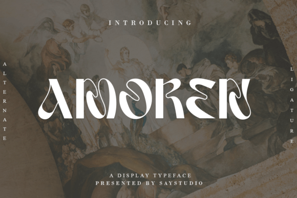 Amoren Typeface: A Bold Serif for Digital Design