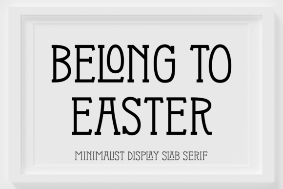 Belong to Easter: A Serif Font for Digital Elegance