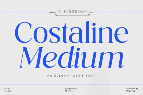 Costaline Medium: A Serif Font for Clear Campaigns