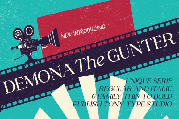Demona the Gunter: A Serif Font for Crafters