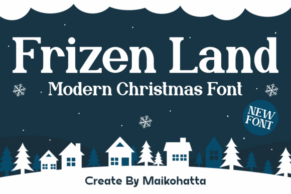 Frizen Land: A Serif Font for Festive Web Design
