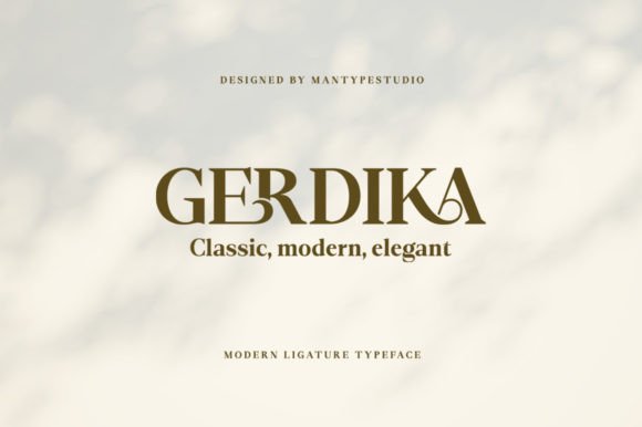 Gerdika: A Serif Typeface for Brand Clarity