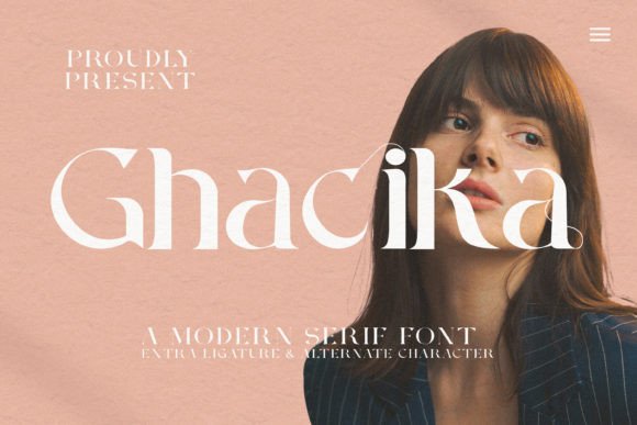 Ghacika: A Serif Font for Elegant Web Headers