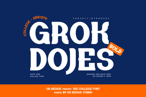 Grokdojes: A Quirky Serif Font for Bold Campaigns