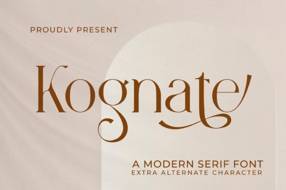 Kognate: The Serif Typeface for Bold Branding