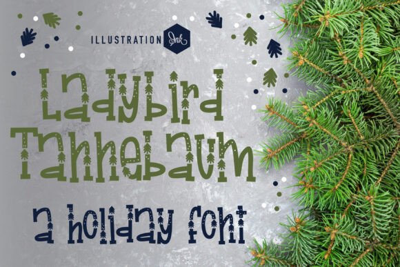 Ladybird Tannenbaum: A Serif Font for Festive Branding