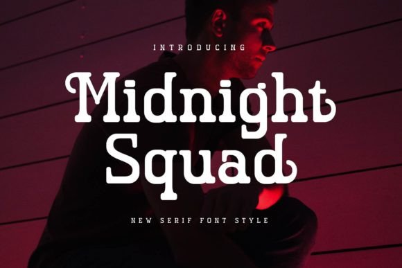 Midnight Squad: A Stylish Serif Font for Makers