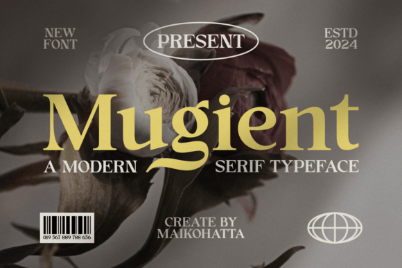 Mugient: A Romantic Serif Font for Editorial Design