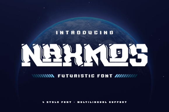Naxmos: A Futuristic Serif Font for Digital Design