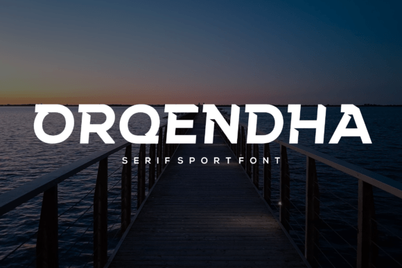 Orqendha: A Modern Serif Typeface for Clean Branding
