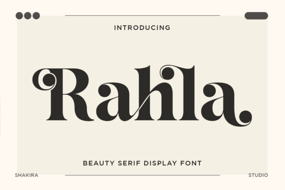 Rahla Serif Typeface for Editorial Design