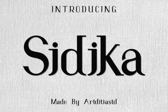 Sidika Font: A Handwritten Serif for Makers