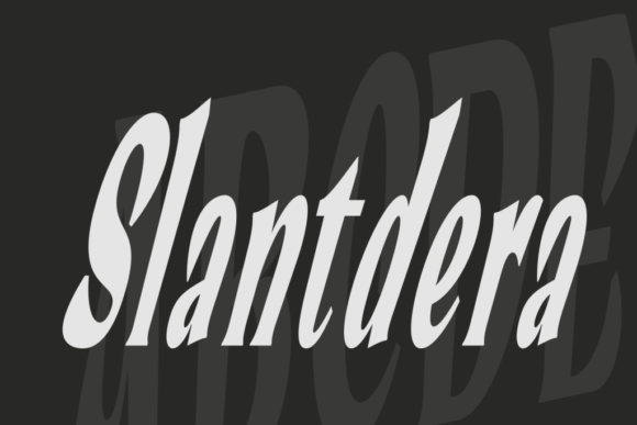 Slantdera: A Condensed Serif Font for Modern Web Design