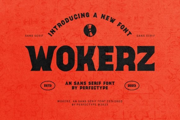 Wokerz Serif Font for Handmade Labels