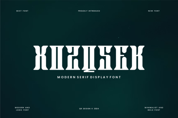 Xozqsek Serif Font for Handmade Makers